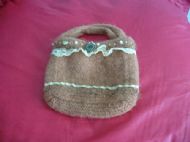 Brown felted bag